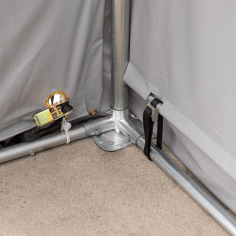 Toolport GmbH Lagerzelt 3x6-8x16 Zelthalle Industriezelt Zeltgarage Unterstand Hallen