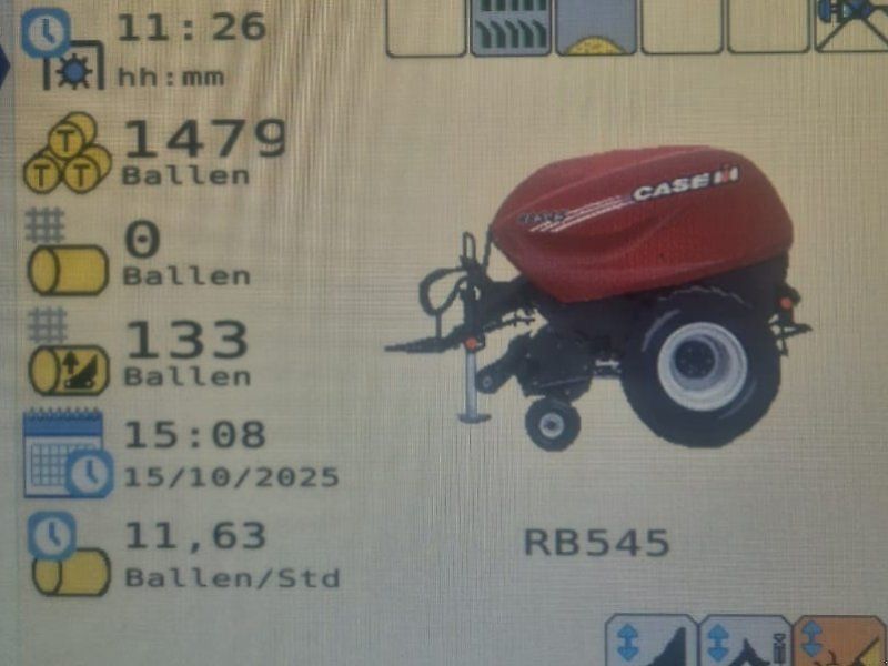 Case IH RB 545 Siloballen Presse Heu Stroh Iso-Bus 25 Messer