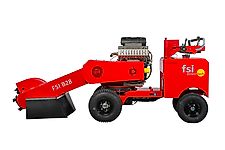 FSI B28 Stubbenfräse /Baumstumpffräse /Wurzelfräse mit Benzinmotor und Radantrieb-Lagergerät