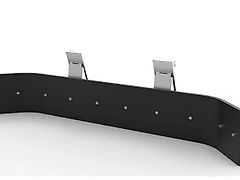 Joma-Tech Schmutzschieber, Gülleschieber, Gummischieber 2550mm mit Euroaufnahme, verzinkt