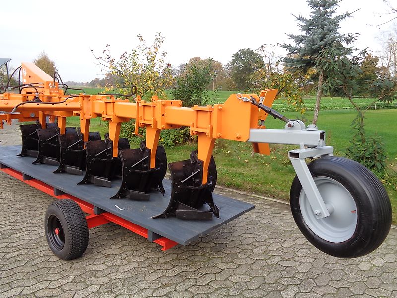 Howard Howard Howard SP6 Schwenkpflug mit 265 cm Arbeitsbreite Gummistützrad mit hydraulischer Verstellung Pakerarmen für Schlepperleistungen um 200 PS sehr gut zur hohen Leistung der Swingplog für Kein Krone Lemken oder sonstiger Schwenkpflug leichte sandige &