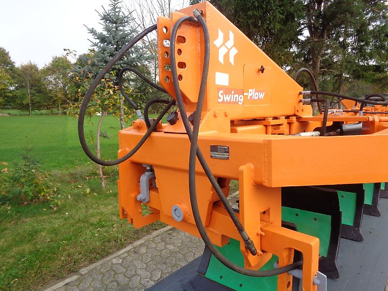 Howard Howard Howard SP6 Schwenkpflug mit 265 cm Arbeitsbreite Gummistützrad mit hydraulischer Verstellung Pakerarmen für Schlepperleistungen um 200 PS sehr gut zur hohen Leistung der Swingplog für Kein Krone Lemken oder sonstiger Schwenkpflug leichte sandige &