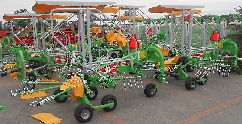 TALEX Kreiselschwader/ Rake/ Zgrabiarka karuzelowa Spyder 360 / Rastrillo rotativo Spyder 360
