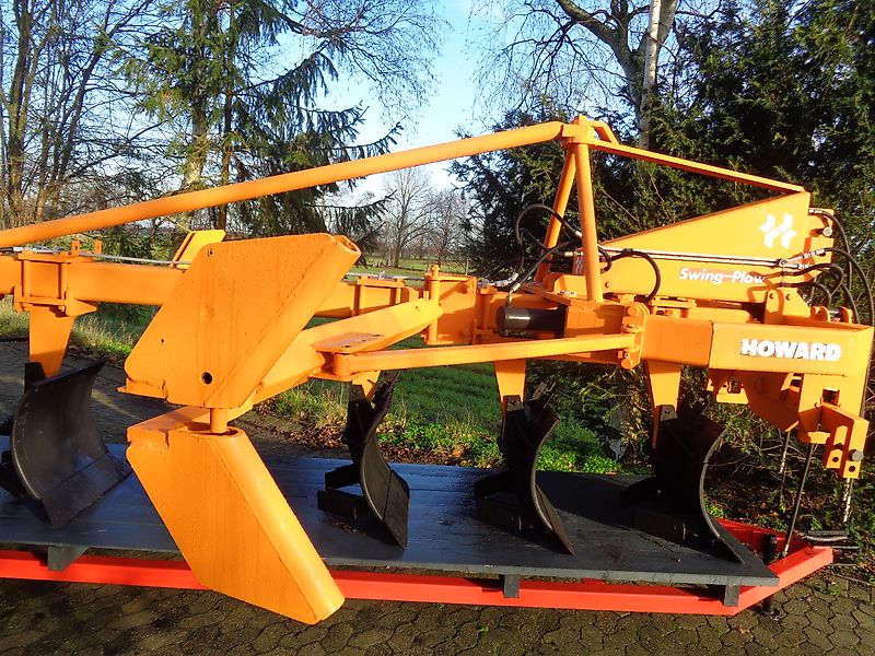 Howard Howard Howard SP6 Schwenkpflug mit 265 cm Arbeitsbreite Gummistützrad mit hydraulischer Verstellung Pakerarmen für Schlepperleistungen um 200 PS sehr gut zur hohen Leistung der Swingplog für Kein Krone Lemken oder sonstiger Schwenkpflug leichte sandige &