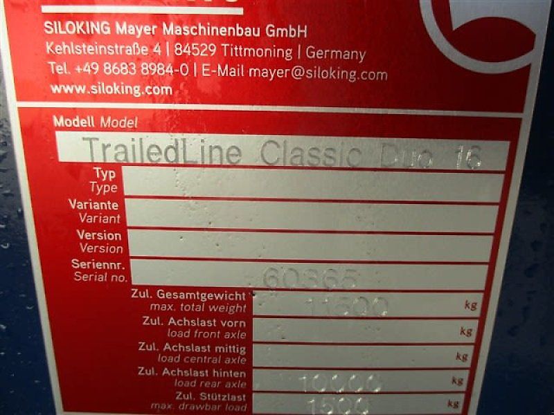 Siloking TRAILEDLINE DUO 16 #129