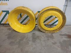 John Deere 10-38 Wiel vast gebruikt 520-562-16 ET+130 JD geel