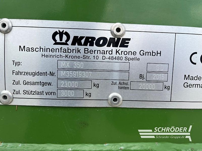 Krone MX 350 GD