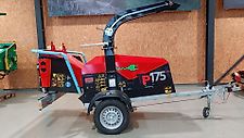 TP 175 MOBILE ZE Holzhacker /Holzhäcksler /Holzschredder mit Elektromotor und PKW-Fahrwerk