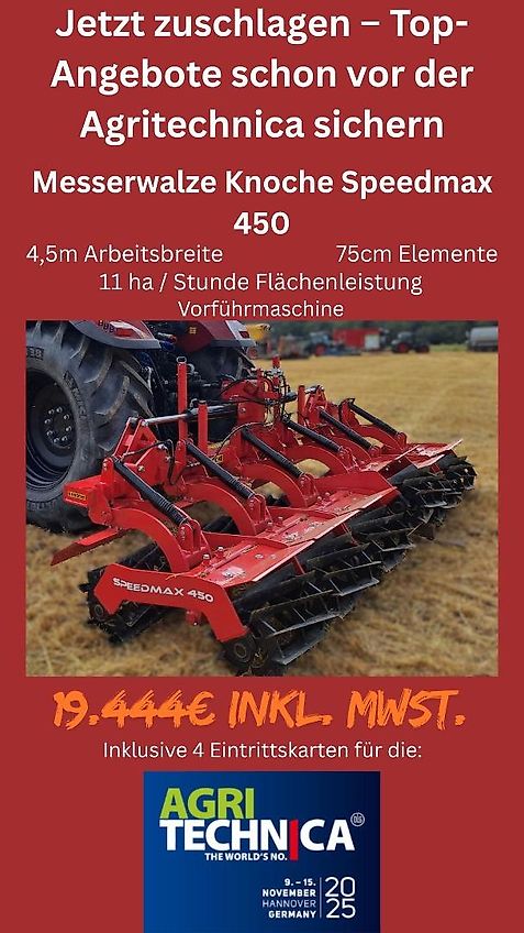 Knoche Messerwalze Speedmax 450