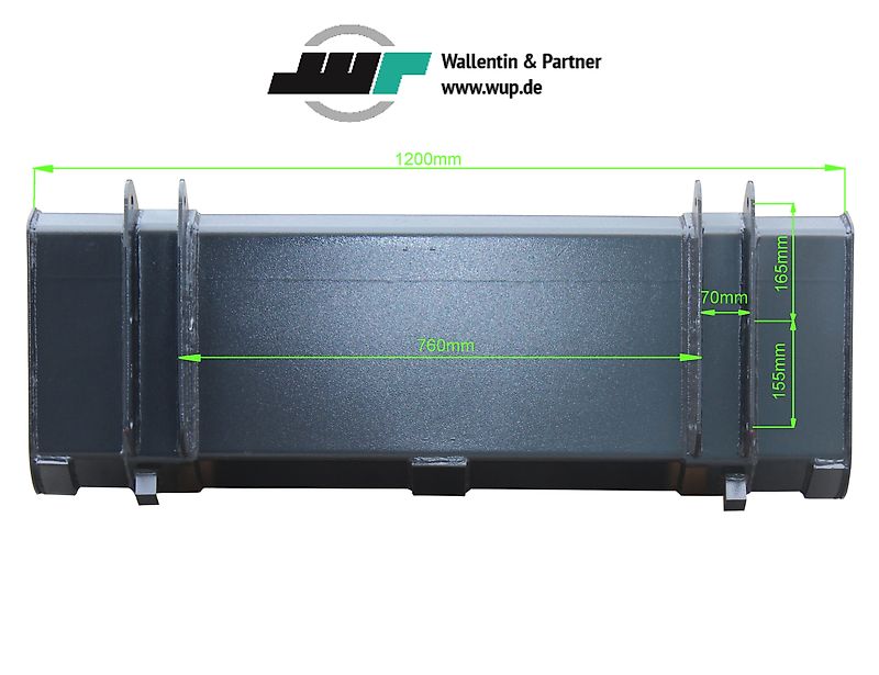www.wupodo.de Wallentin & Partner GmbH MX C1 Frontladerschaufel universal 1,20 m